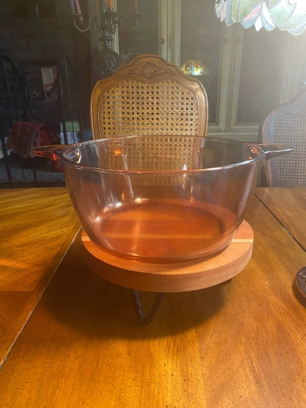 Corning Visions 4.5 Liter Amber Glass Stock Pot